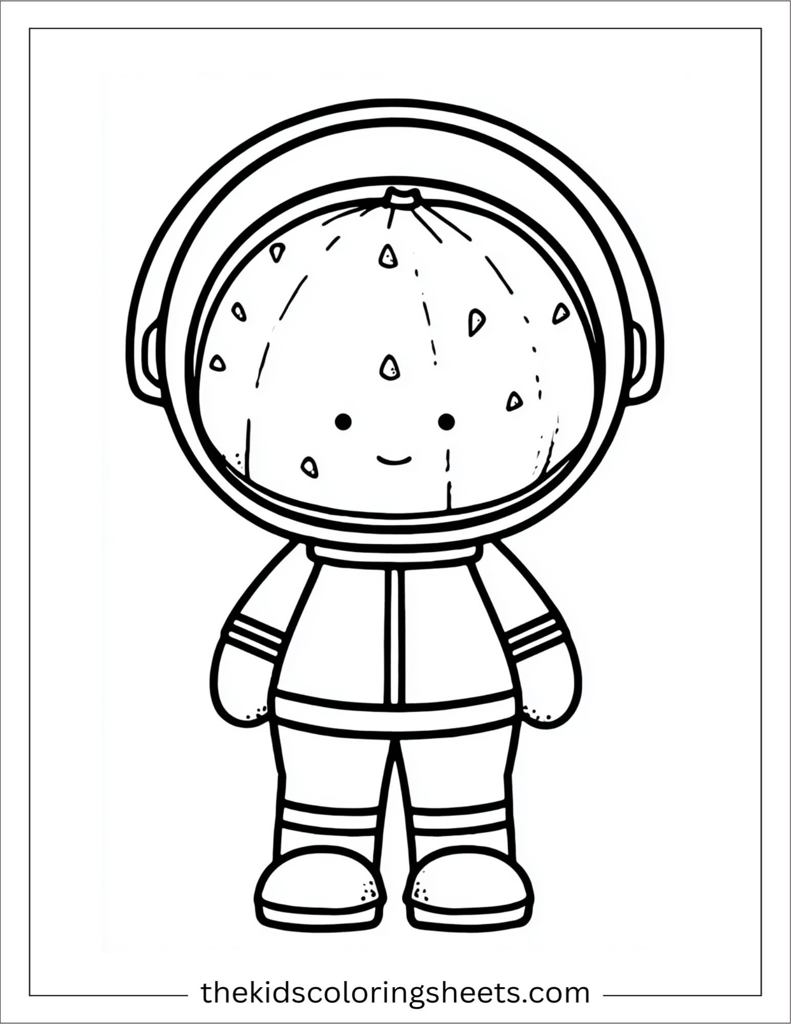 Watermelon astronaut