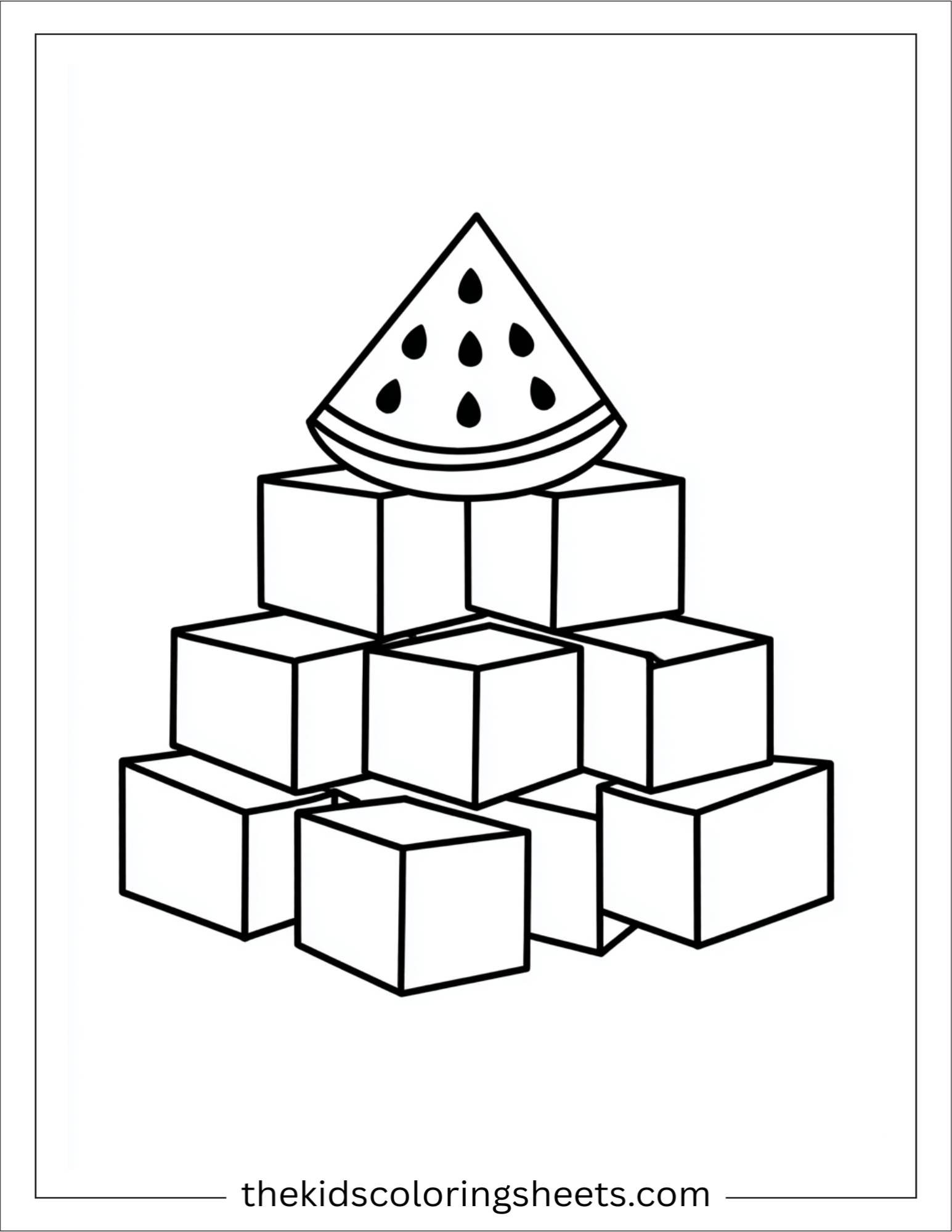 Watermelon building blocks