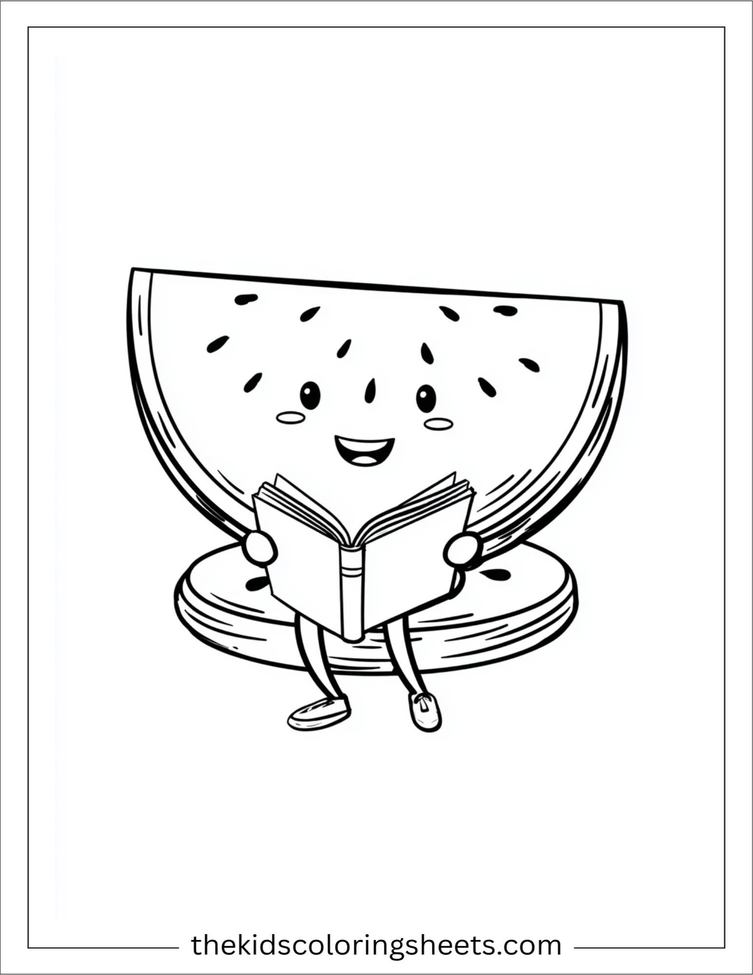 Watermelon reading book