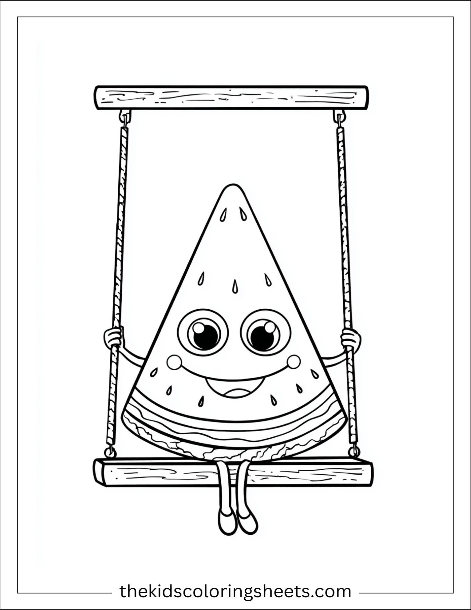 Watermelon swinging