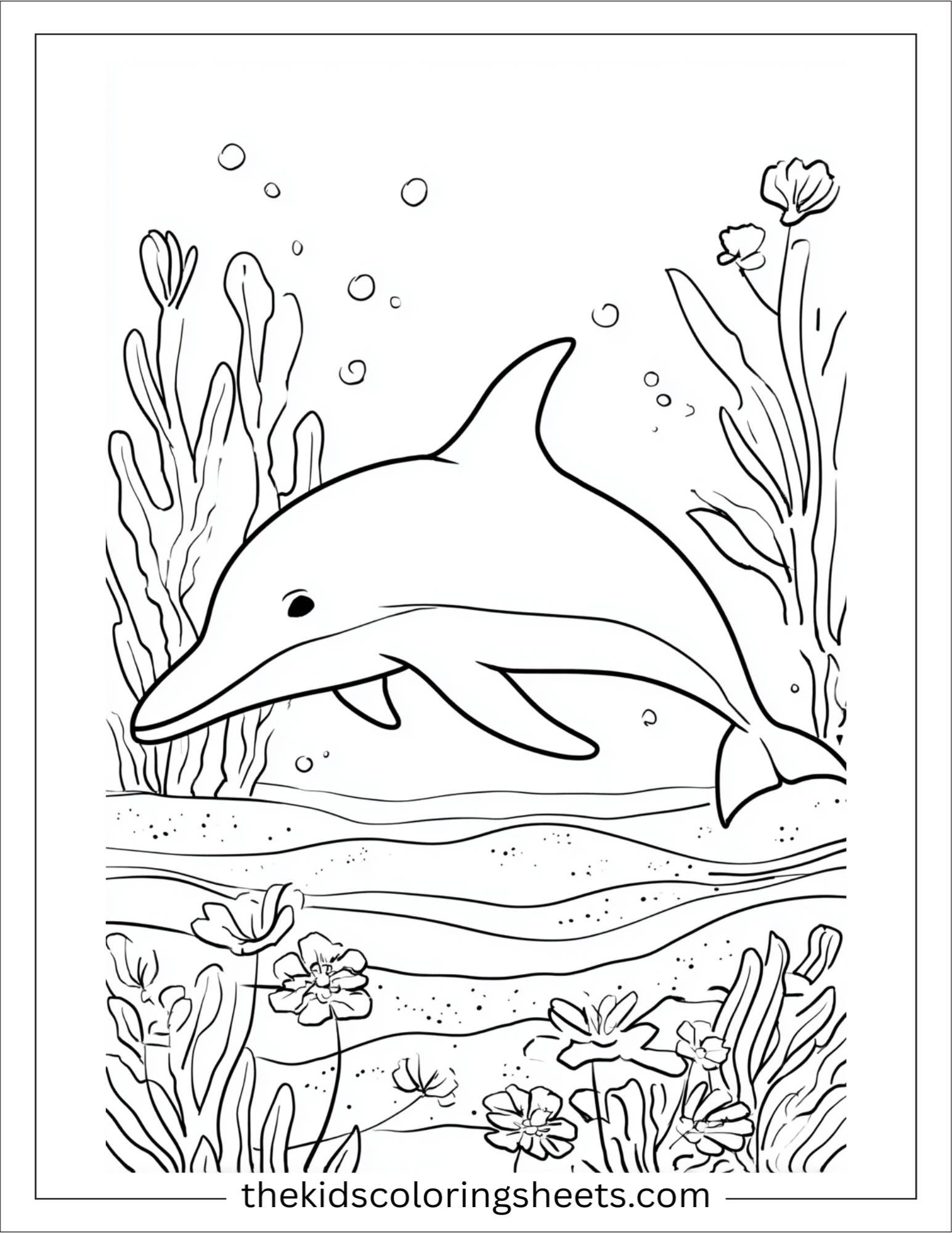 dolphin drawing in sand