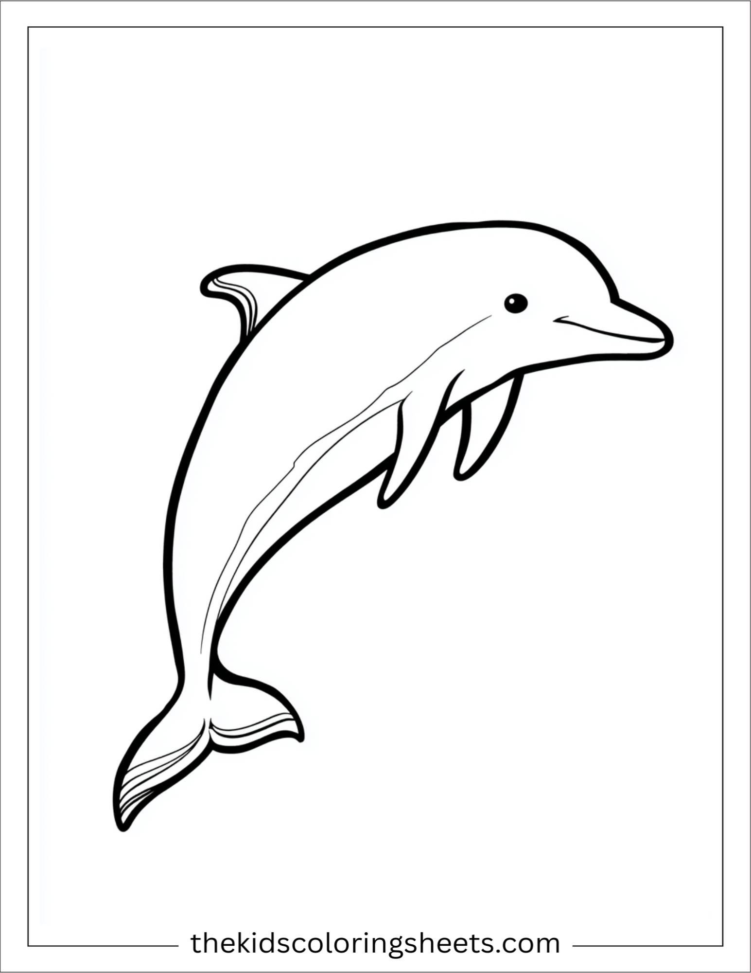 dolphin with rainbow fin