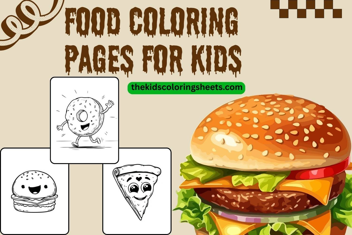 food coloring pages for kids