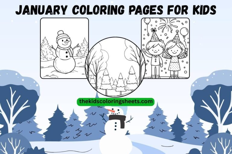 january coloring pages for kids