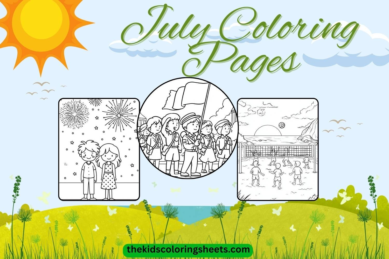 July coloring pages