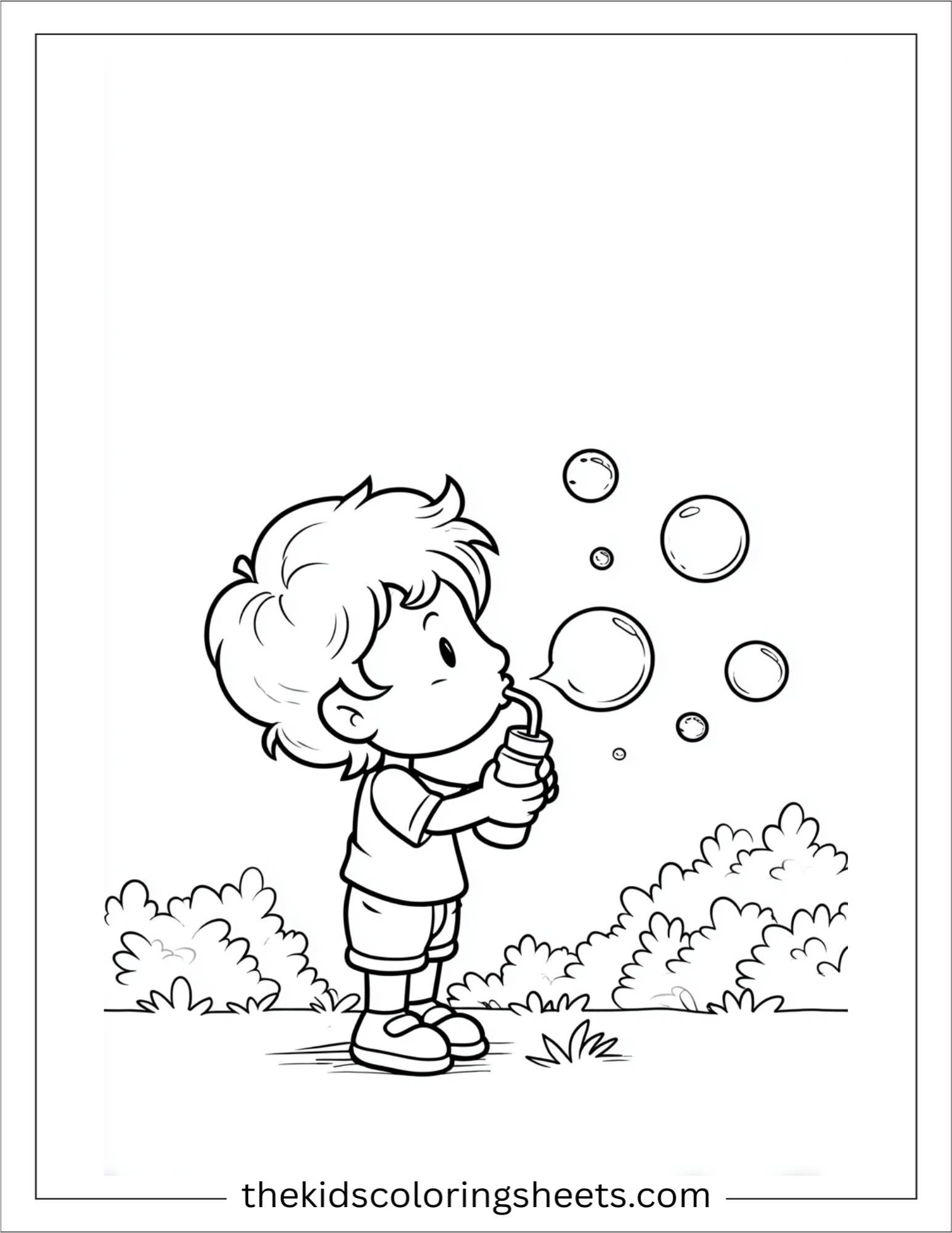 June bubble blowing fun