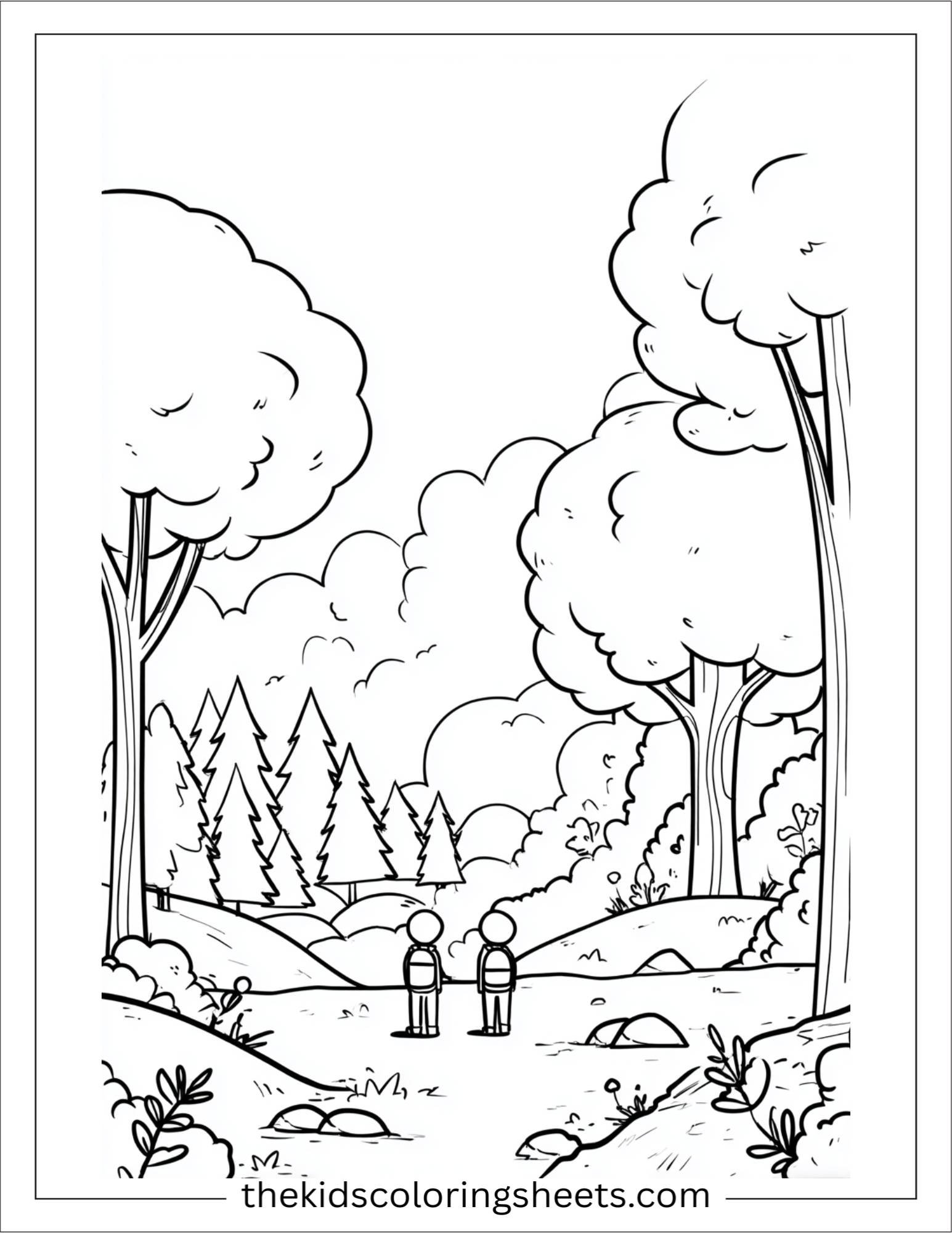 June forest nature walk