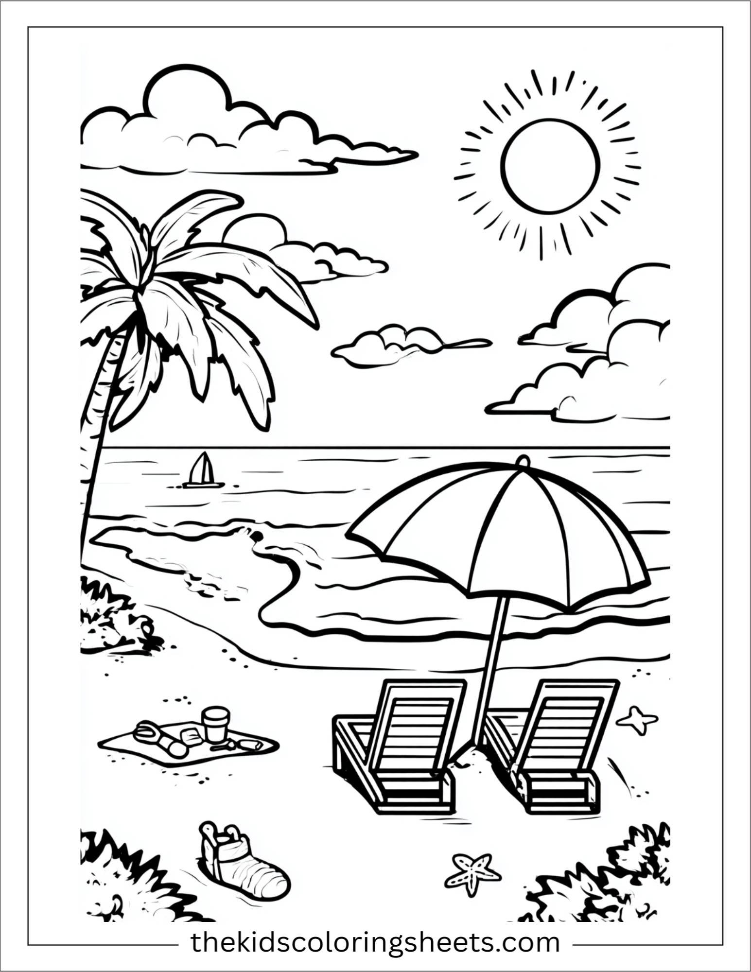 June sunny beach day