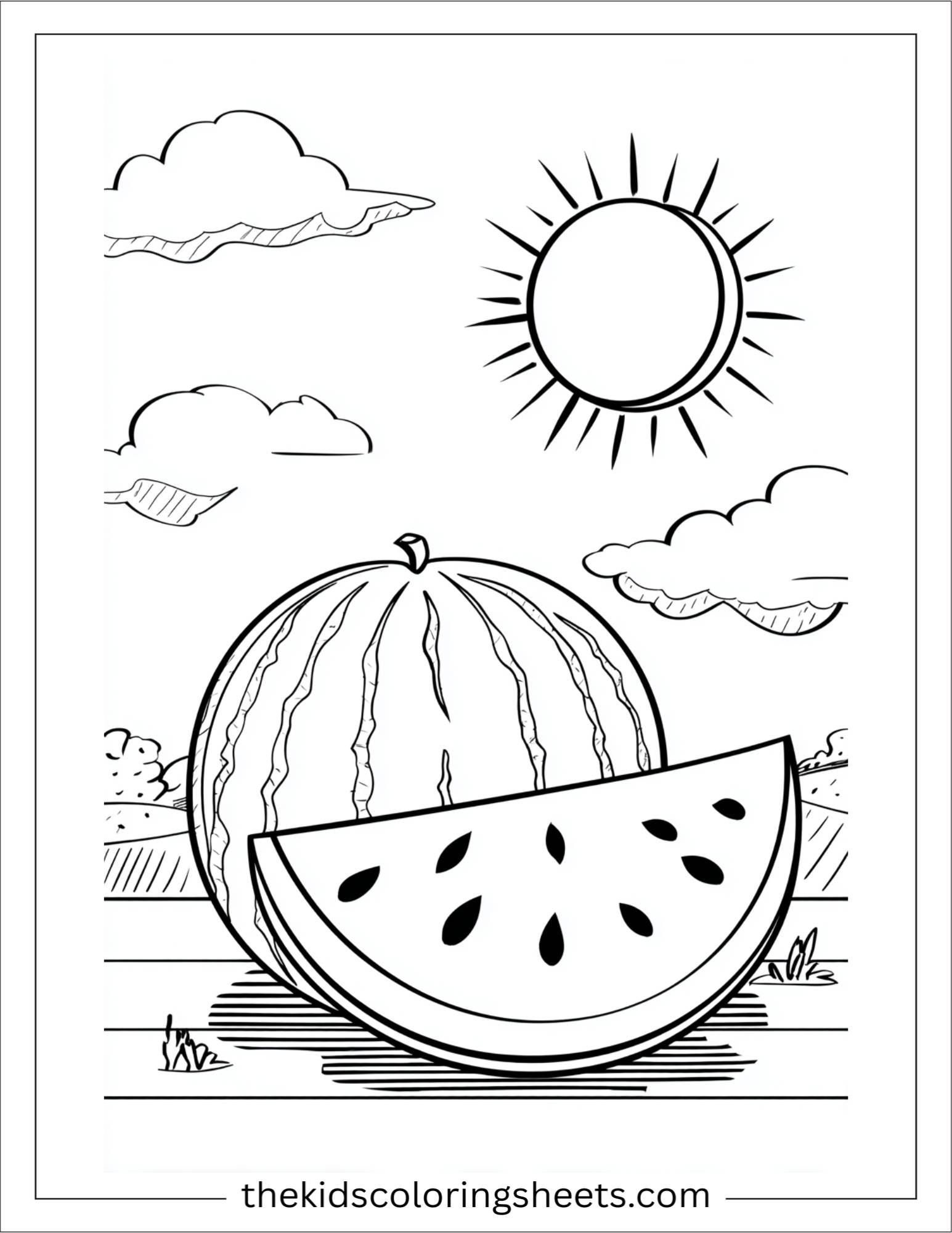 June watermelon picnic