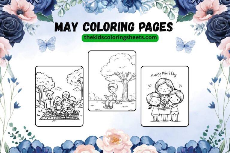 May coloring pages