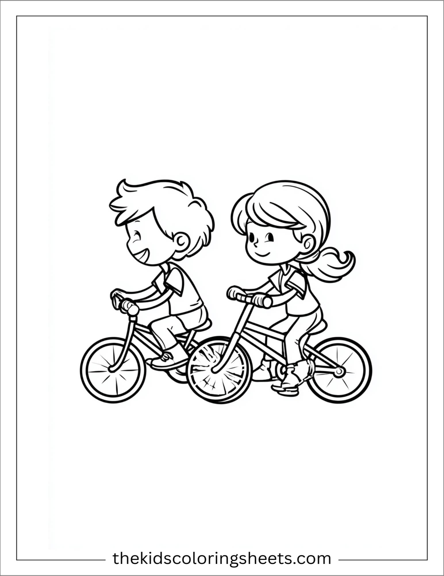 May kids riding bikes