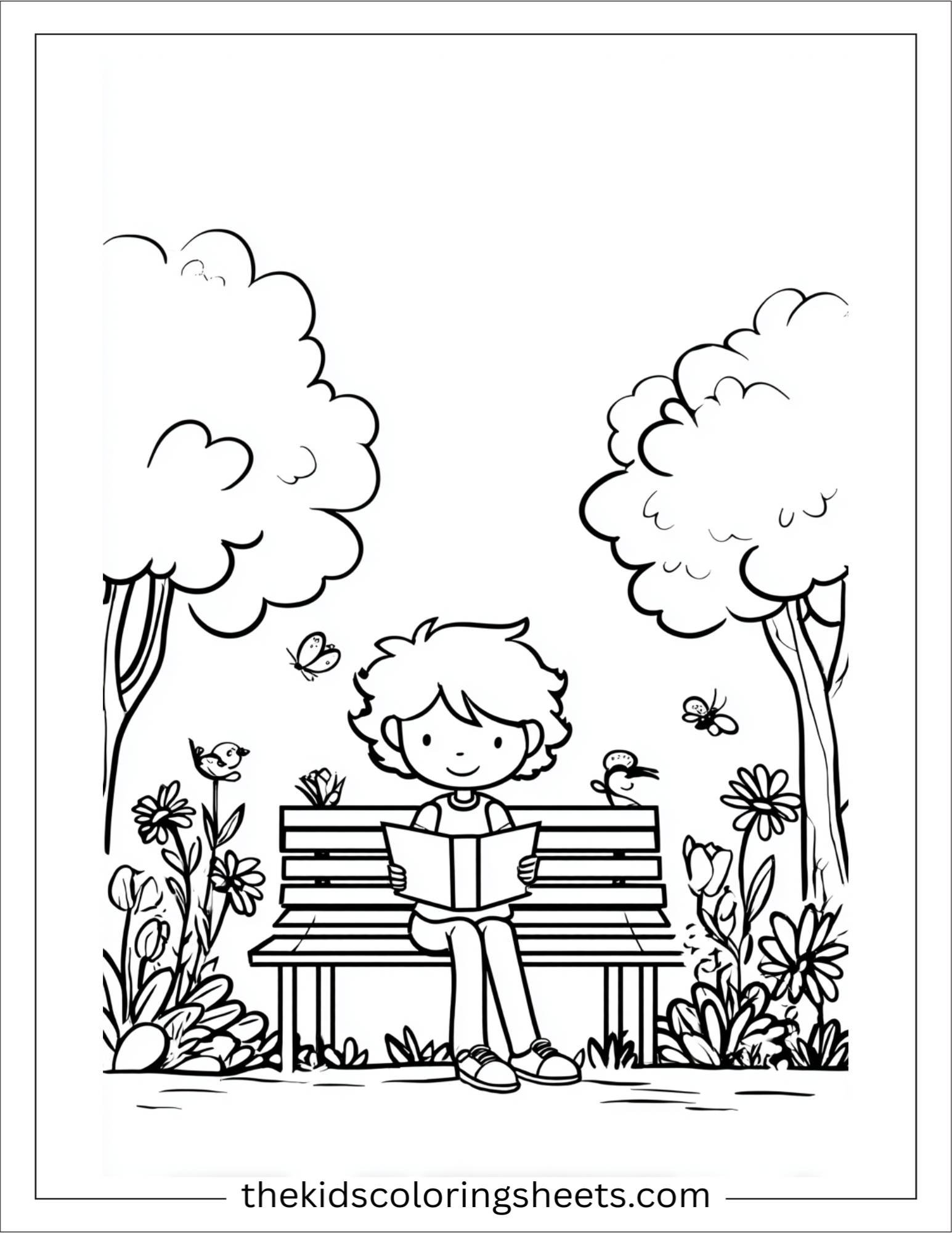 May reading in the garden