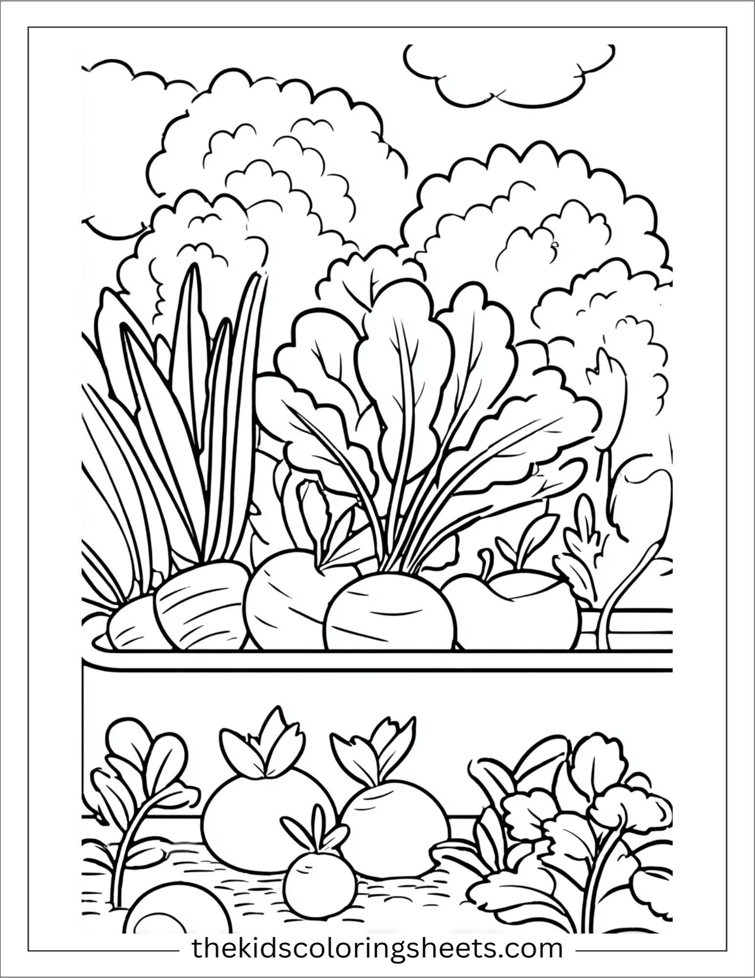 May spring vegetable garden