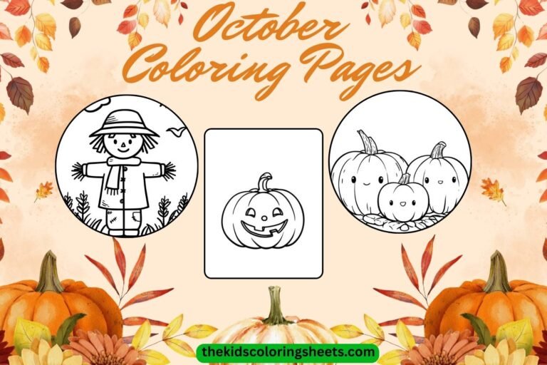 October coloring pages