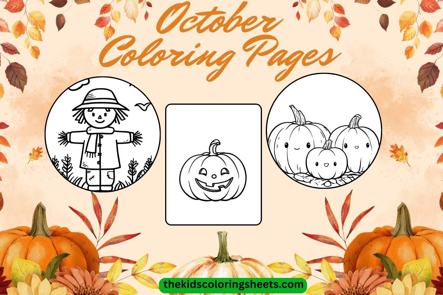 October coloring pages