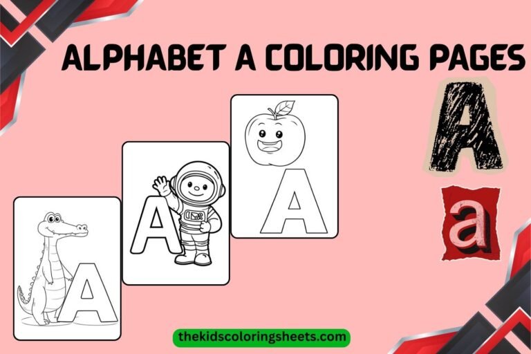 alphabet a coloring pages