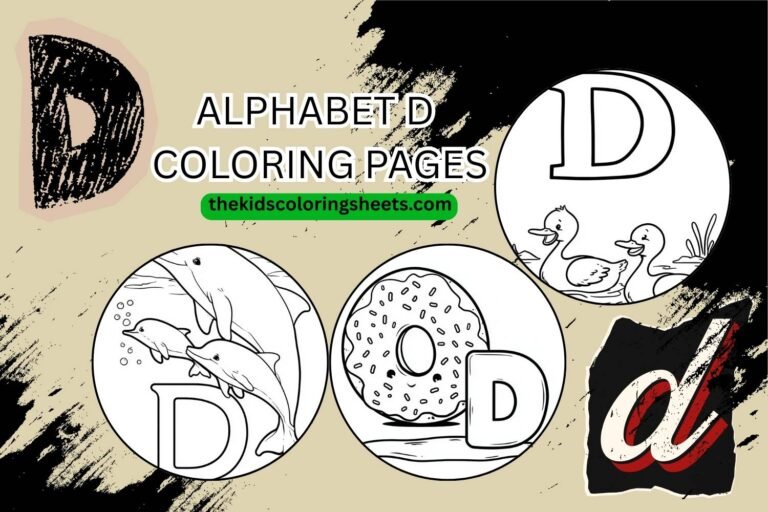 alphabet d coloring pages