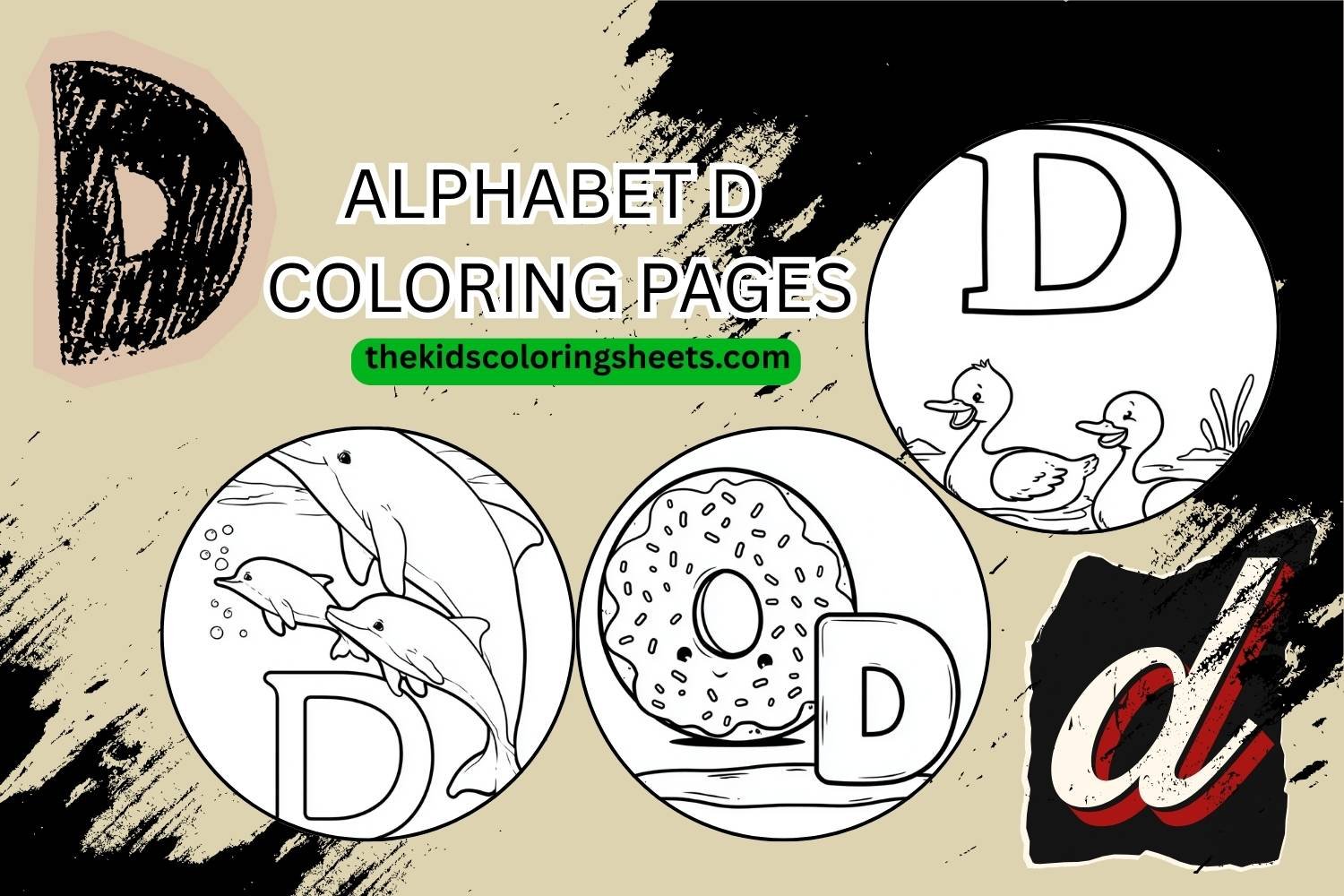 alphabet d coloring pages