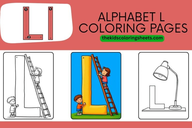 alphabet l coloring pages