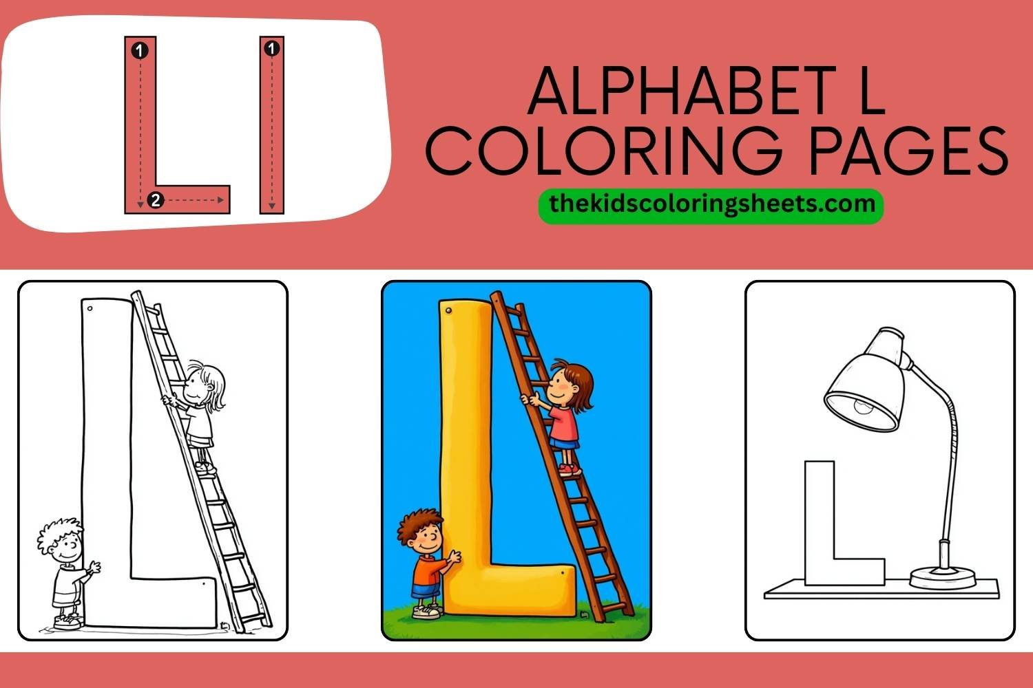 Fun Alphabet L Coloring Pages for Kids