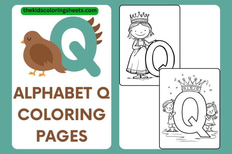 Fun and Easy Alphabet Q Coloring Pages for Kids