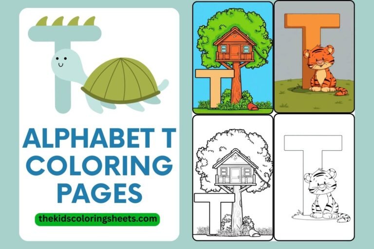 alphabet t coloring pages