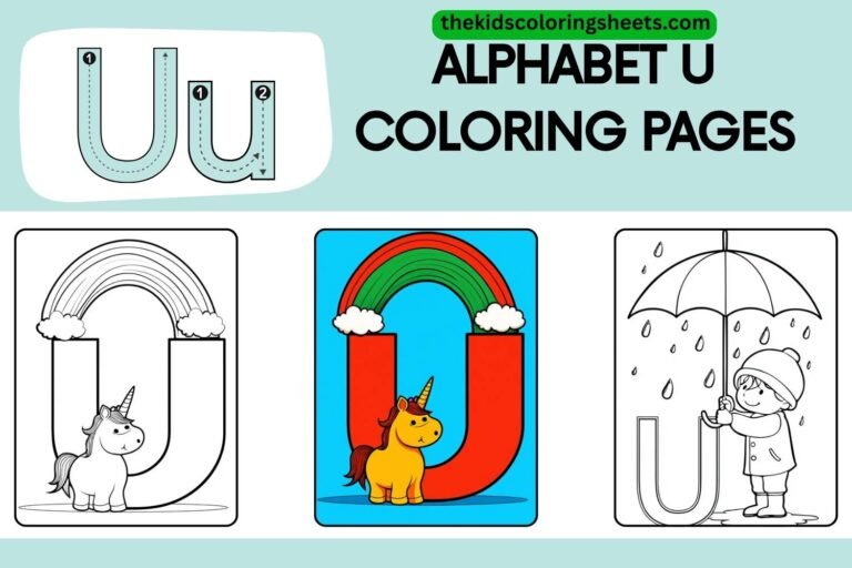 Fun and Easy Alphabet U Coloring Pages for Kids
