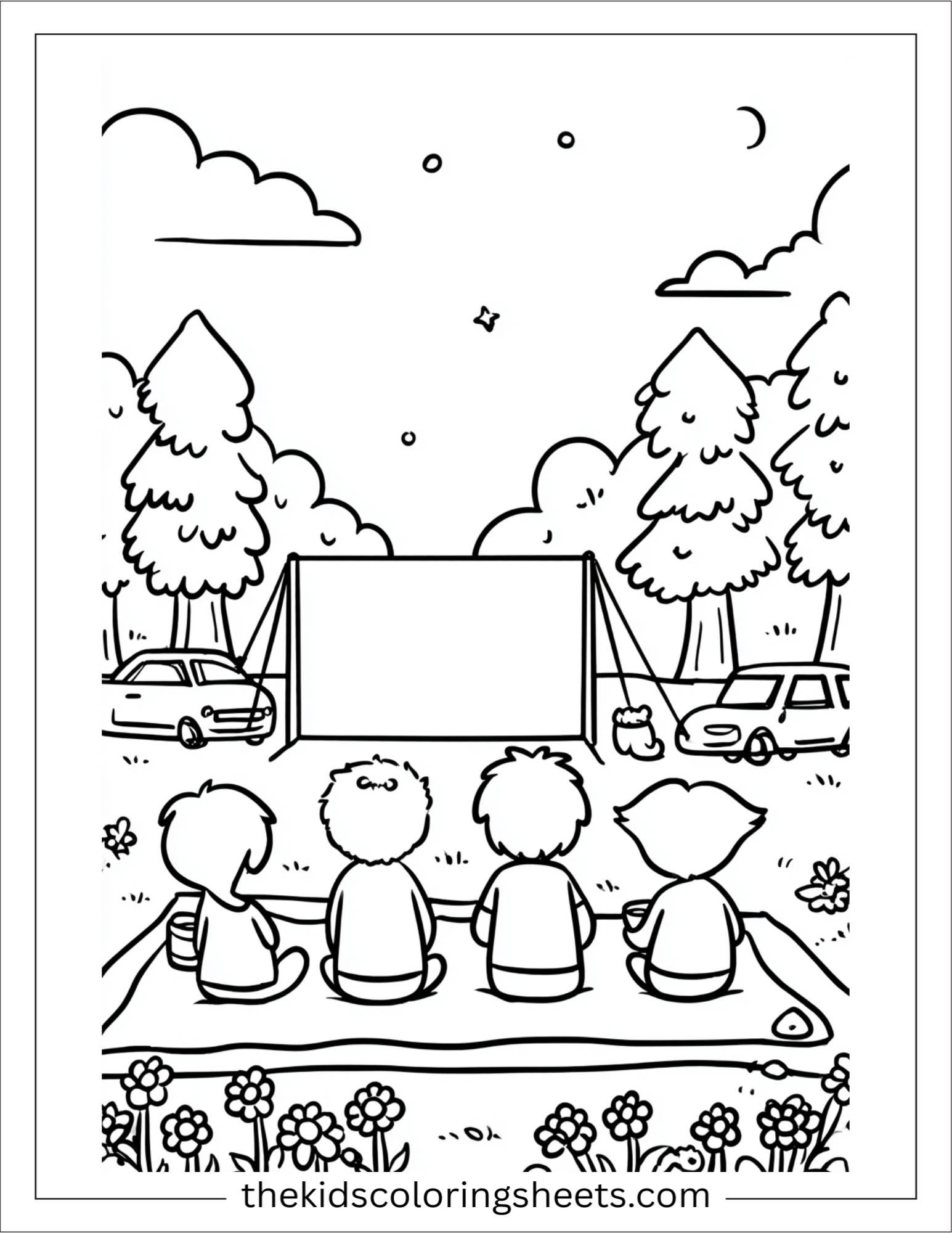 july outdoor movie night