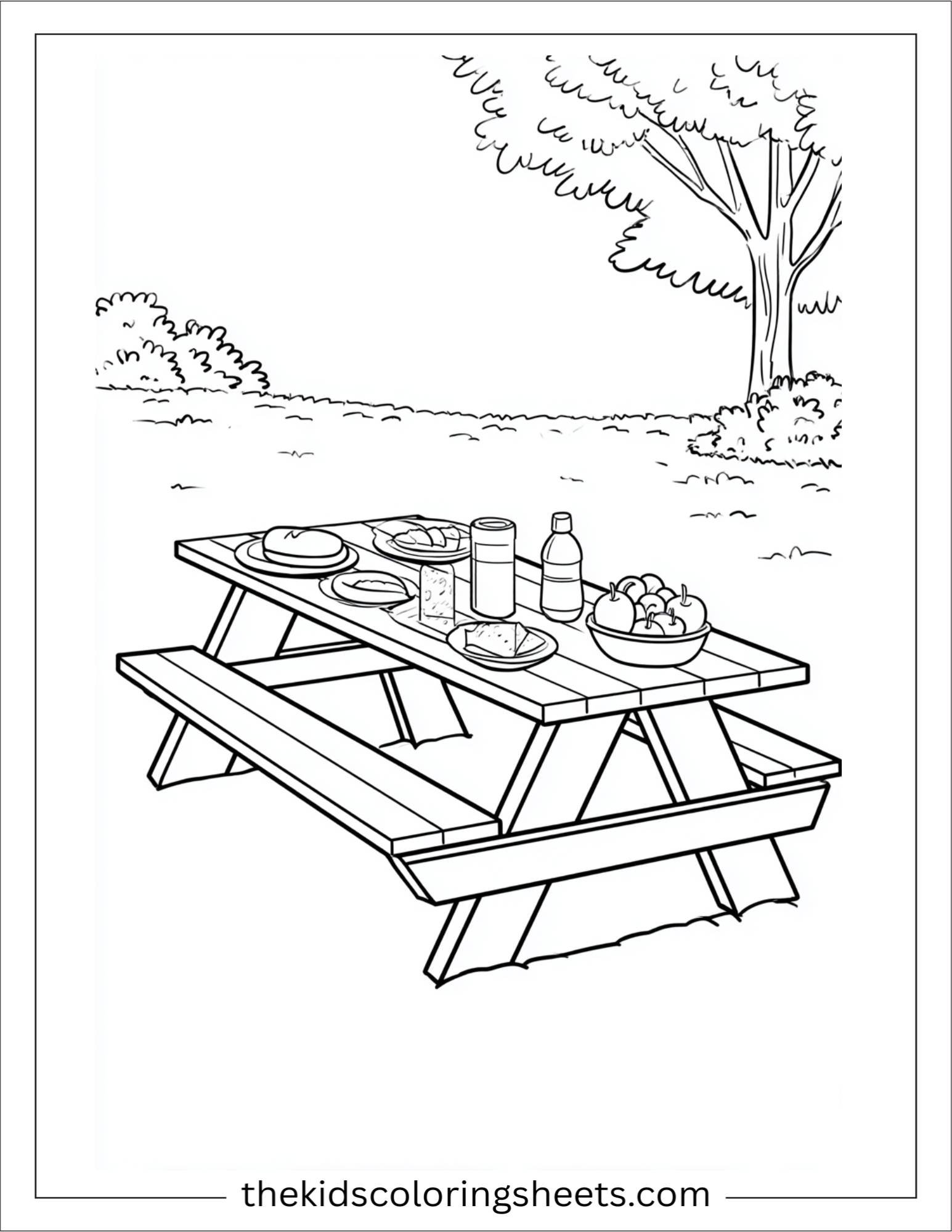 july patriotic picnic table