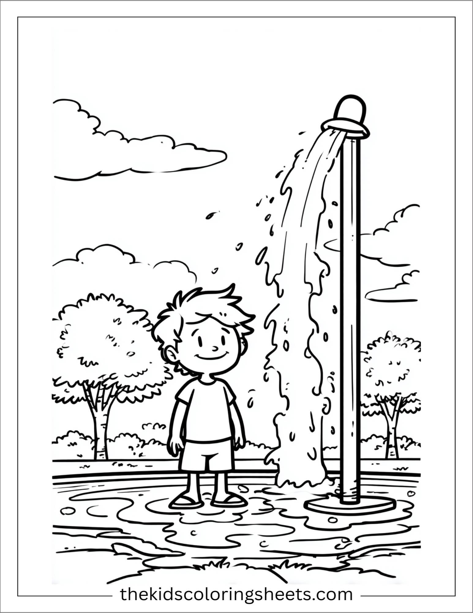 july splash pad play