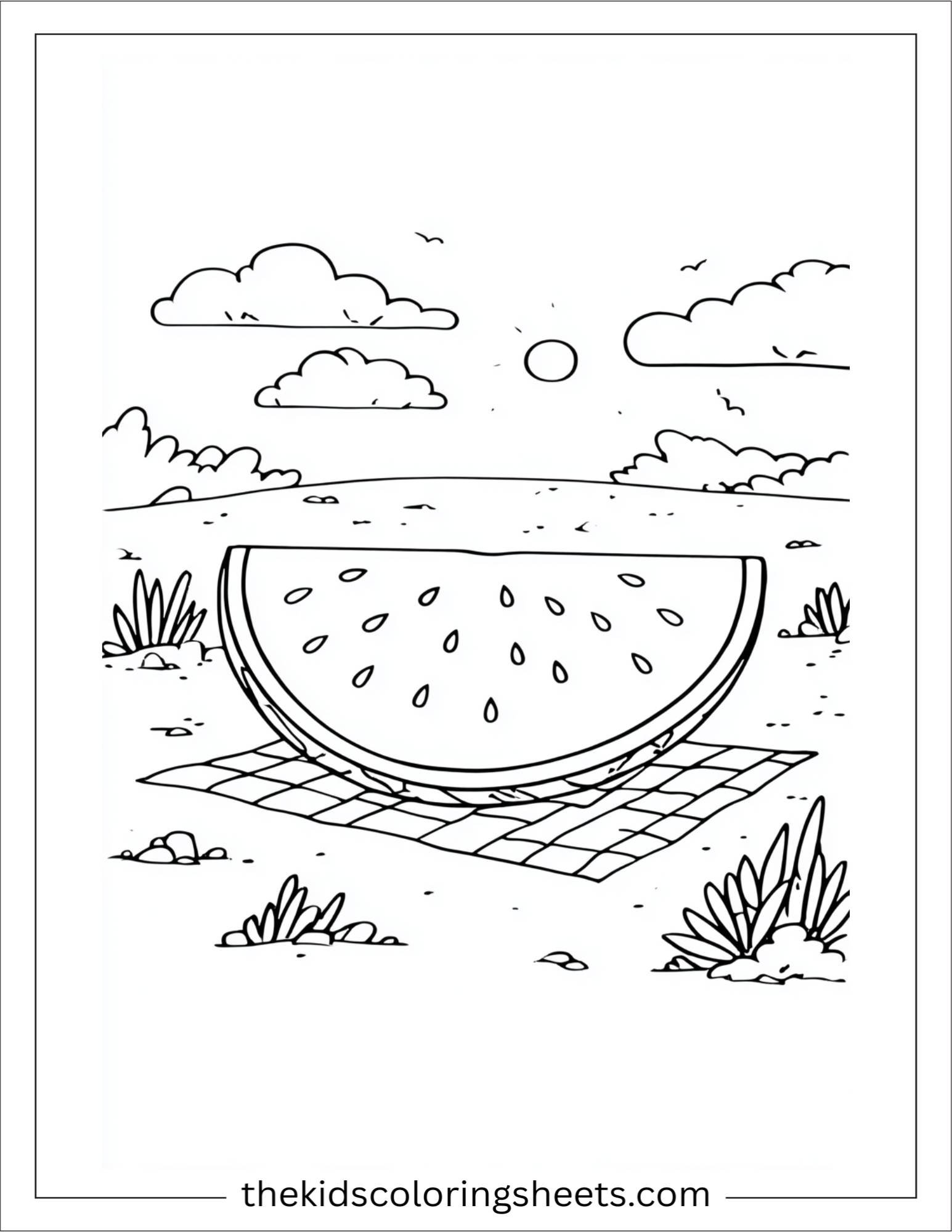 july watermelon picnic